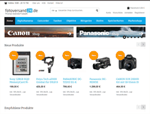 Tablet Screenshot of fotoversand24.de